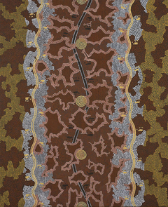 Possum Dreaming at Napperby by Clifford Possum Tjapaltjarri