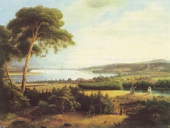 Potsdam, Ansicht mit Caputh vom Krähenberg aus by Johann Heinrich Hintze