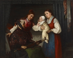 Presenting the Baby by Adolf von Becker