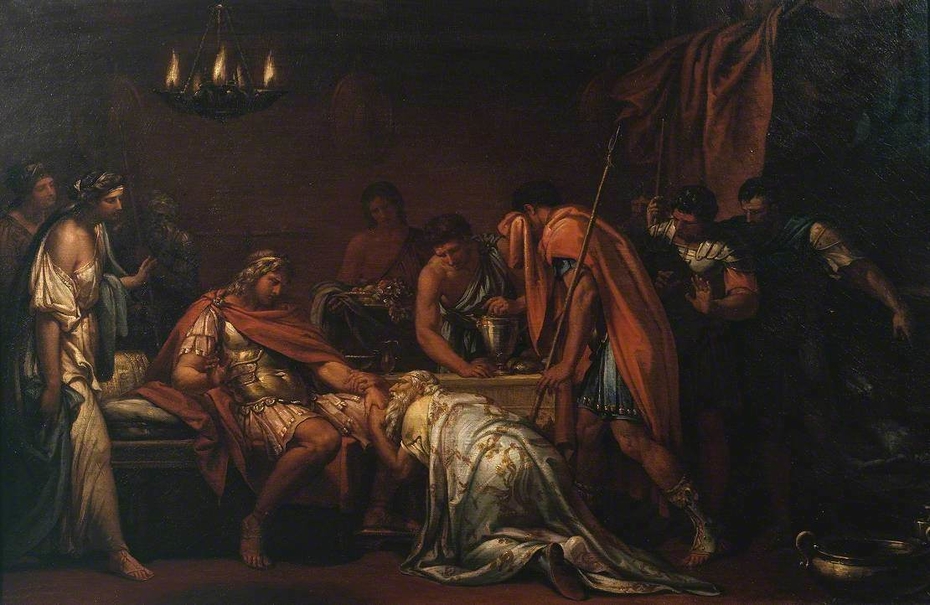 Priam Pleading with Achilles for the Body of Hector