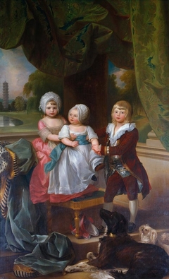 Prince Adolphus, later Duke of Cambridge, with Princess Mary and Princess Sophia