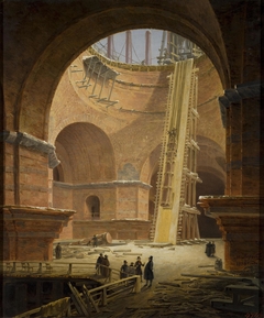 "Raising of Columns to St Isaac's Cathedral"