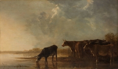 River Landscape with Cows by Aelbert Cuyp