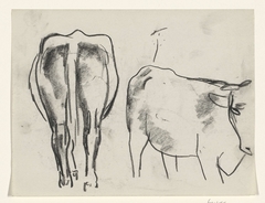 Schets van een koe by Leo Gestel