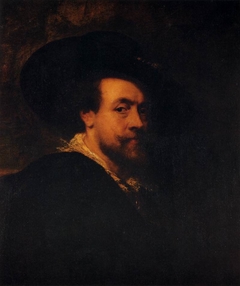 Self-portrait with hat by Peter Paul Rubens
