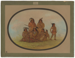 Seminolee Indians, Prisoners at Fort Moultrie by George Catlin