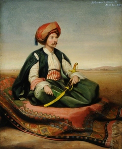 Sir John Gardner Wilkinson (1797-1875), aged 46, in Turkish Dress by Henry Wyndham Phillips