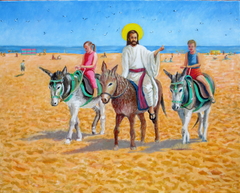 'Skeggy Donkeys' or 'The entry of Christ into Skegness'