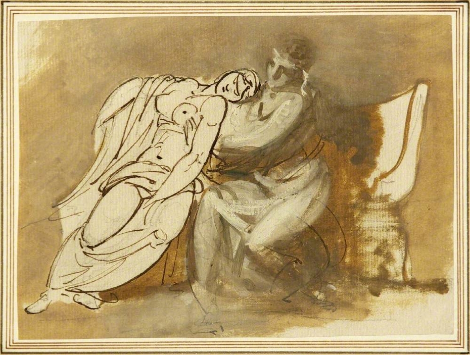 Sketch of Virgil reading the Aeneid to Augustus and the Fainting Octavia