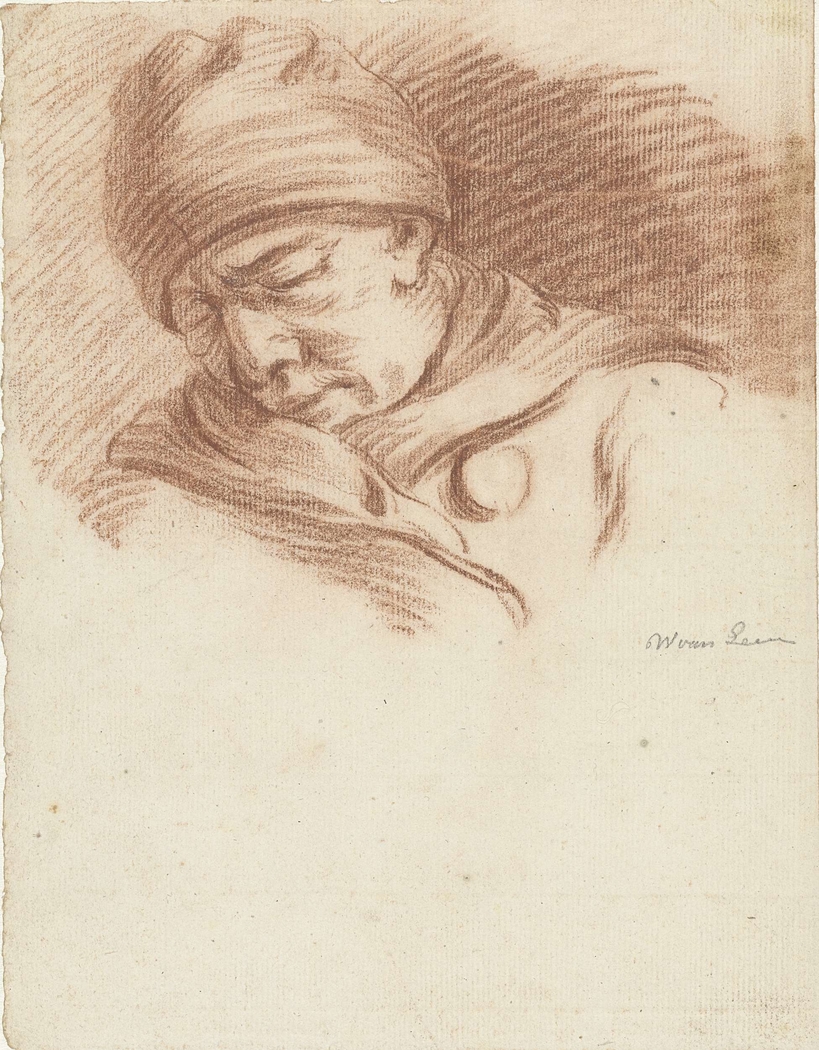 Slapende man met muts (zelfportret?)