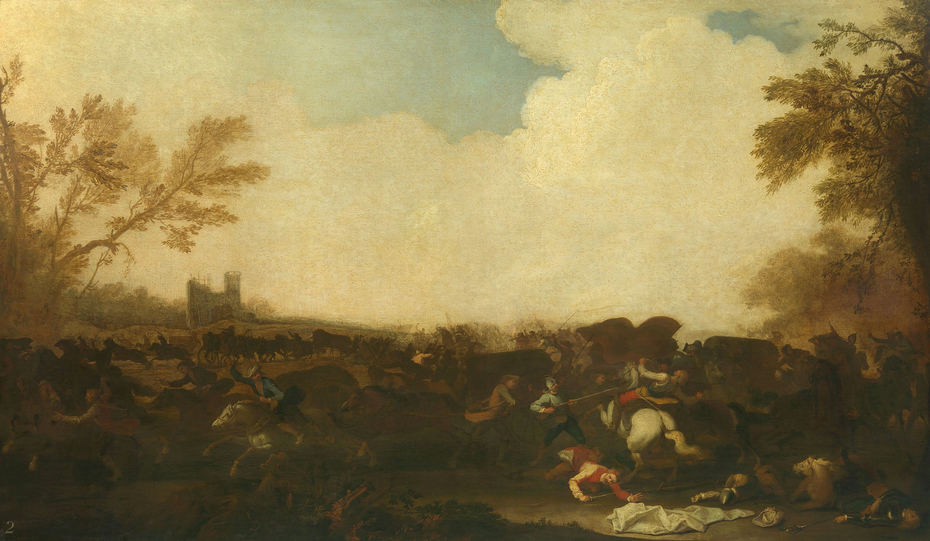 Soldiers Attacking a Foraging Party
