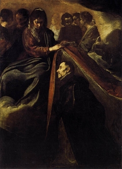 St. Ildefonso Receiving the Chasuble from the Virgin by Diego Velázquez
