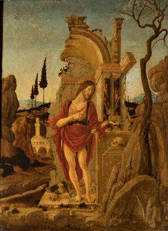 St John the Baptist in the desert by Marco Zoppo