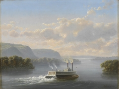 Steamwheeler on the Upper Mississippi by Ferdinand Richardt