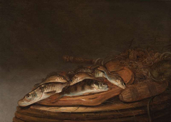Still Life with Pike and Perch by Pieter de Putter