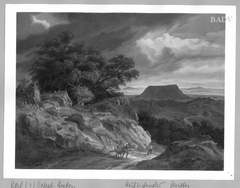 Südliche Landschaft mit aufziehendem Gewitter by Joseph Anton Koch