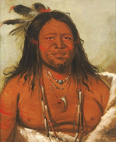Ta-wáh-que-nah, Mountain of Rocks, Second Chief of the Tribe by George Catlin