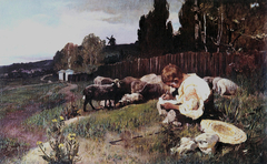 Taras Shevchenko is a shepherd (“I was thirteen…”) by Ivan Yizhakevych