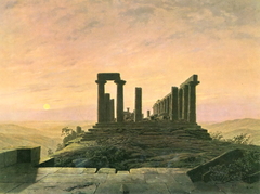 Temple of Juno in Agrigento by Caspar David Friedrich