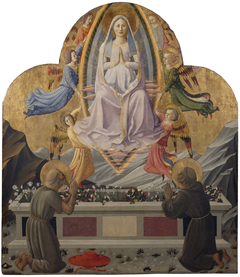 The Assumption of the Virgin with Saints Jerome and Francis by Zanobi Strozzi