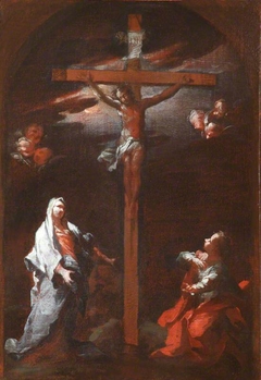 The Crucifixion (a modello for the altarpiece at the Complesso di San Firenze, Florence) by Giovanni Camillo Sagrestani