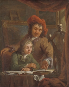 The Drawing Lesson by Abraham van Strij I