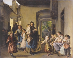 The evicted by Ferdinand Georg Waldmüller