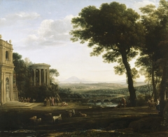 The Father of Psyche sacrificing at the Temple of Apollo by Claude Lorrain