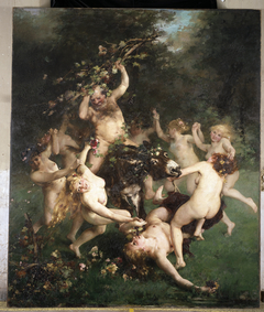 The feast of Silenus by Alfred Philippe Roll
