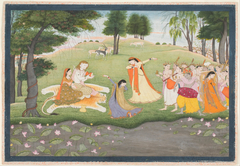 The Gods Sing and Dance for Shiva and Parvati
