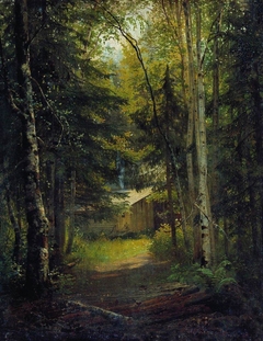 The hut in the forest by Ivan Shishkin