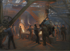 The Iron Foundry, Burmeister and Wain by Peder Severin Krøyer