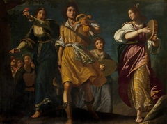 The Israelites celebrating David's Triumph over Goliath by Matteo Rosselli