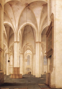 The Nave of the Buurkerk in Utrecht from South to North by Pieter Jansz Saenredam