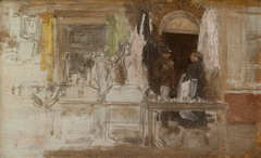 The Old Clothes Shop, Houndsditch by James McNeill Whistler