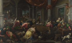 The Purification of the Temple by Jacopo Bassano