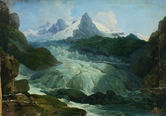 The Rhone Glacier by Johann Peter Krafft