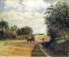 The Road from Mantes to Choisy le Roi by Alfred Sisley