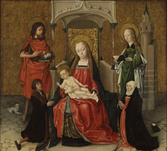The Virgin and Child with John the Baptist, Saint Barbara and Donors