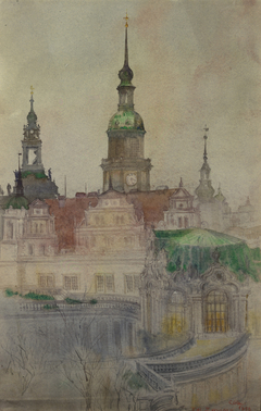 The Zwinger Towers, Dresden by Cass Gilbert
