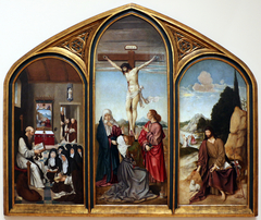 Triptych of Calvary by Frei Carlos