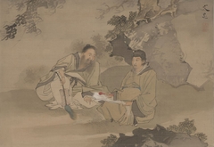 Two Chinese Scholars by Tani Bunchō
