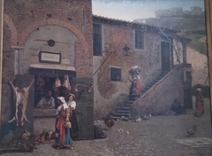 Un Boucher du Transtévère à Rome by Edmond Lebel
