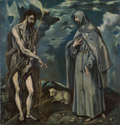 Saint John the Baptist and Saint Francis of Assisi by El Greco