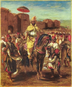 Portrait of the Sultan of Morocco by Eugène Delacroix