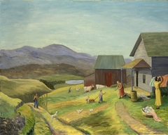 Untitled (Farm Scene) by Mary Winslow