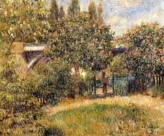 Le Pont du chemin de fer à Chatou by Auguste Renoir