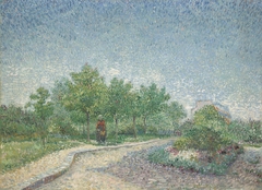 Square Saint-Pierre, Paris / Lane in Voyer d'Argenson Park at Asnieres by Vincent van Gogh