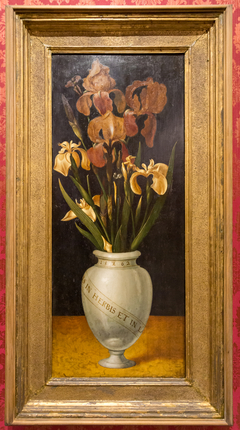Vase with Irises by Ludger Tom Ring the Younger