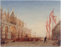 Venise, procession de la Saint-Georges by Félix Ziem